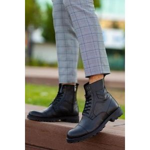 Mannen Zwarte Laarzen Waterbestendig Koude-Proof Rits Wearable Antislip Zool M210