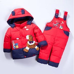 Snowsuit Baby Winter Donsjack Kinderen Parka Jas Herfst Kinderen Warme Jassen Infantil Algehele Meisjes Jongens Bovenkleding Kleding Set