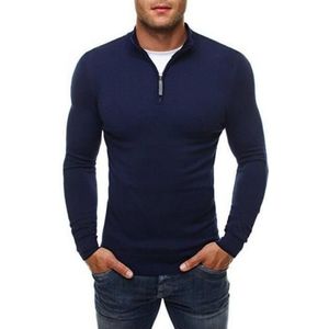 Mannen Coltrui Warme Coltrui Gebreide Trui Casual Lange Mouwen Homme Mannelijke Slanke High-Hals Trui Grote