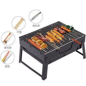 Kleine BBQ Barbecue Grill Vouwen Draagbare Houtskool Outdoor Camping Picknick Brander FoldableCharcoal Camping Barbecue Oven
