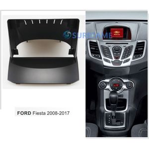 9 Inch Auto Fascia Radio Panel Voor Ford Fiesta Dash Kit Installeren Facia Console Bezel Adapter 9 inch Plate Cover Trim