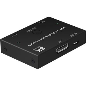 Handleiding Meerdere Bron Splitter Converter Plug En Play Bi-Richting Schakelaar Displays Dp 1.4 Displayport 8K60Hz Hdcp Accessoires