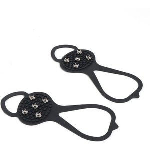 1 Paar Wandelen Cleat Ice Gripper Anti Slip Ice Sneeuw Walking-schoen Spike Grip Camping Klim Ice Crampon ijs