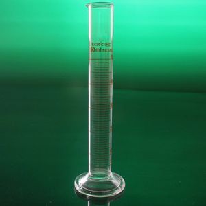 Laboratorium 50ml Meten cilinder met Schaal Hoge borosilicaatglas 3.3 Maatbeker Lab Supplies