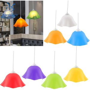 Moderne Bloem-Vorm Pvc Kroonluchter Lampenkap Plafondlamp Shade Cover Hanglamp Armatuur Thuis Bar Cafe Decoratie 7 Kleur