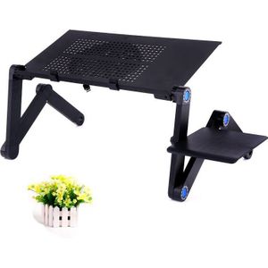 Verstelbare Aluminium Laptop Bureau Ergonomische Draagbare Lapdesk Lade Pc Tafel Stand Notebook Tafel Desk Stand Met Muismat