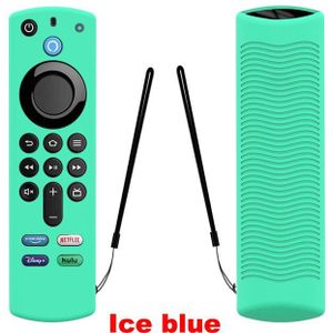 1Pc Afstandsbediening Geval Vervanging Voor Tv Stick Alexa Voice Remote (3rd Gen) Release Siliconen Beschermhoes Mouwen Met Lanyard