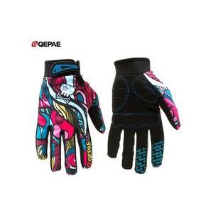 Qepae Outdoor Motocross Handschoenen Volledige Vinger Fiets Handschoenen Anti-Slip Fiets Fietsen Handschoenen Voor Skiën Motorbikeriding Handschoenen
