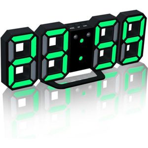 3D Led Tafel Klok Wandklok Elektronische Digitale Horloges 12/24 Uur Display Klok Mechanisme Alarm Snooze Desk Wekker