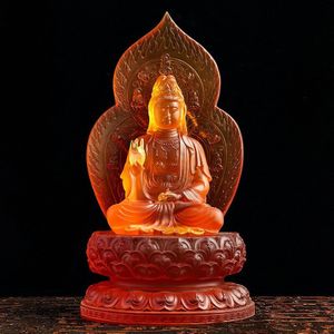 Liuli Guanyin Boeddha Standbeeld Sculptuur, Moderne Kunst Sculptuur Ambachten, Thuis Loft Woonkamer Decoratie Accessoires Boeddhabeeld