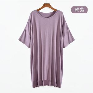 Losse Vet Mm Big Size Nachtkleding Vrouwen Nachthemd Modale Comfortabele Night Jurk Vrouwelijke Nachtkleding Casual Onregelmatige Nachtjapon