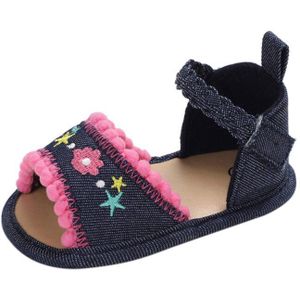 Zomer Baby Kid Meisjes Bloemen Print Ademende Lederen Anti-Slip Sandalen Zachte Zolen Peuter Meisje Schoenen