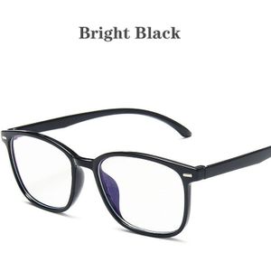 Kottdo Vierkante Plastic Brilmonturen Vrouwen Mannen Clear Transparante Computer Zwarte Brillen Frames Vintage Retro Optische Eyewear