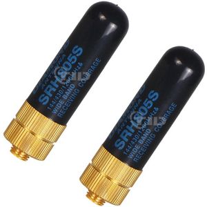 2 stuks Diamond SRH805S VHF UHF SMA-F Korte Antenne voor Walkie Talkie Baofeng UV-5R BF-888S UV-82 GT-3 H777 RT-5R Twee -weg Radio