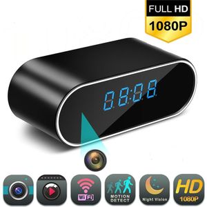 1080P Hd Klok Camera Draadloze Wifi Micro Cam Ir Night View Alarm Camcorder Digitale Klok Video Camera Ingebouwde in Batterij Cam