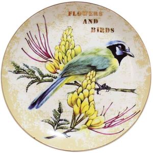 Porseleinen Borden Vogel Schotel Ornament Decoratieve Keramische Vintage Voor Muur Opknoping Collectible Kunst Mooi Housewarming Kerstcadeau