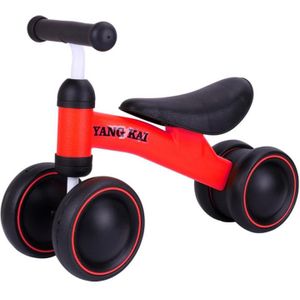 Vier Wiel Baby Balance Bike Scooter Loopstoeltje Balans Gevoel Geen Voetpedaal Rijden Fiets Voor Baby 1-3 jaar Driewieler Fiets