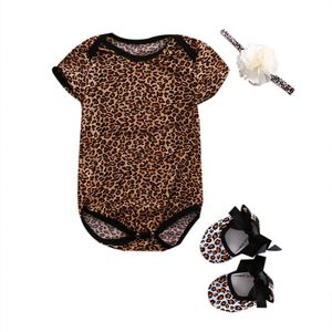Zomer Pasgeboren Baby Meisje Romper Jumpsuit + Schoen + Haarband 3Pcs Outfits Set Badpak Kleren