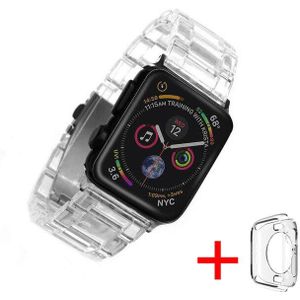 Transparant Jelly Ijs Hars Strap Voor Apple Horloge 38/40/42/44Mm Band Armband Voor Iwatch serie 5 4 3 2 Horlogeband Accessoires