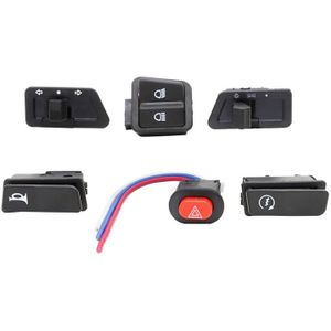6PCS Switches buttons For Scooter GY6 50cc 150cc Vento Tao Tao JOhnway Handlebar Switch Electric Bike Scooter Horn Turn Signals