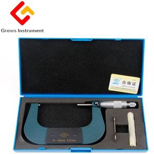 0-25mm Geïmpregneerd legering Buiten Micrometer Schuifmaat Meter Micrometer Carbide Tip Meet Gereedschap Verschillende specificaties