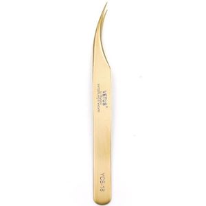 Vetus 1Pc Ycs Serie Rvs Wimper Extension Pincet Tang Professionele Pincet Matte Precisie Lash Extension Tool