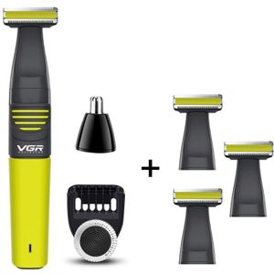 Een Blade Wasbare Baard Trimmer Voor Mannen Trimmer Facial Snor Body Elektrische Haar Snijmachine Rand Grooming Kit
