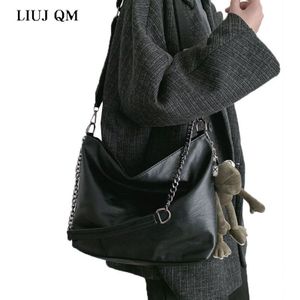 Liuj Qm Chain Tassen Voor Vrouwen Messenger Bag Wilde Student Enkele Schouder Grote Capaciteit Emmer Zak Vrouwen Torebka damska