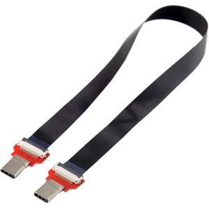 20Cm Fpc Platte Usb 3.1 Type-C Usb-C Male Naar Male Data Kabel Voor & Laptop & Telefoon & Drive