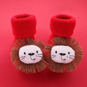 Kerst Baby Sokken Sneeuwpop Elanden Sokken Baby Winter Zachte Warme Baby Boy Meisje Sokken Antislip Kinderen Floor Sokken