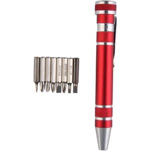8 Soorten Aluminium Precision Pen Schroevendraaier Set Kit Mobile Tool Draagbare Precisie Schroevendraaier Set 100% Nieuw