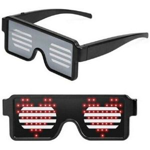 LED Draad Glazen Light Up Glow Zonnebril Eyewear Shades voor Nachtclub Party Night Vision Bril