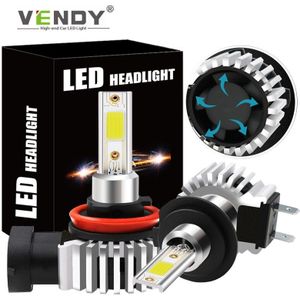 Auto Led Koplampen Lampen H11 9006 HB4 9005 HB3 H4 H7 H8 H1 H9 H3 880 881 H27 Canbus Auto lamp Mistlichten Wit 6500K Voor De Auto