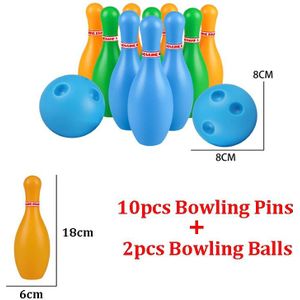 12 Stks/set 3 Maat 12/15/18Cm Ouder-kind Speelgoed Plastic Bowling Speelgoed Educatief Speelgoed Grappige kinderen Spelletjes Kids Speelgoed Sport Zxh