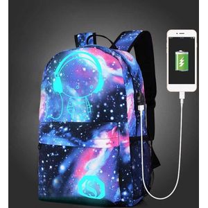 Kinderen School Tassen Galaxy Ruimte Ster Afdrukken Rugzak Voor Tienermeisjes Jongens Schooltassen Usb Charger Anti-Diefstal Slot Boekentas