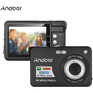 Andoer 18M 720P Hd Digitale Camera 8X Digitale Zoom Anti-Shake 2.7 &quot;Lcd-scherm Video Camcorder met Oplaadbare Batterijen
