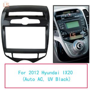 173*98 MM UV Zwart 2 Din Autoradio Fascia voor Hyundai IX20 met Auto AC Inbouwen Auto Kit Auto Stereo Interface Adapter