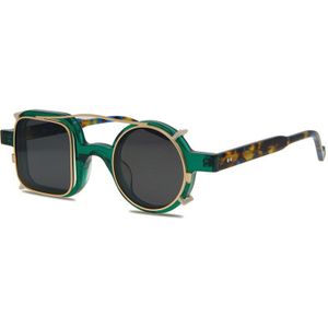 Vintage Hand Made Zonnebril Optische Twee Lens Ronde Vierkante Frame Retro Acetaat Brillen Frames Leesbril Mannen Frames Sunglass