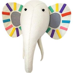 Hoofd Muur Dier Decoratie Olifant Knuffel Pop Voor Meisje Baby Kids Kinderkamer Decor Wall Opknoping Mount