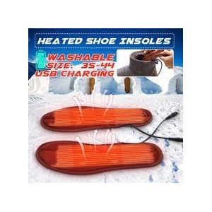 USB Verwarmde Inlegzolen Zolen Winter Zachte Fleece Verwarming voor Mannen Vrouwen Voet Warmer Warmte Laarzen Schoenen Pad