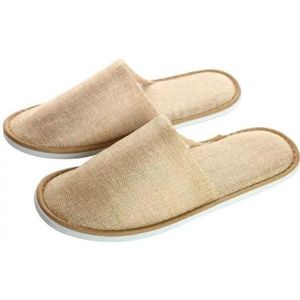 1 Paar Draagbare Wegwerp Casual Verdikte Gesloten Teen Antislip Platte Spa Hotel Reizen Slippers Резкий Поворот