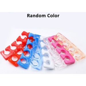 2Pcs Siliconen Teen Separator Zachte Spacer Wasbare Zachte Gel Nail Care Vinger Separator Uv Beauty Tools Polish Manicure Pedicure