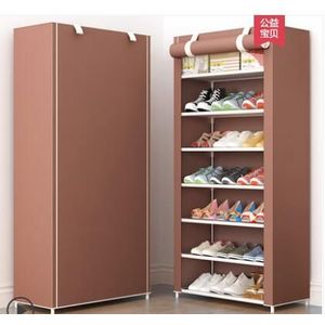 Multi-layer Schoenenrek Stofdicht Stof Montage Schoen Opbergkast Stand Houder Ruimte Besparen Schoen Organisator Rack Pf082711