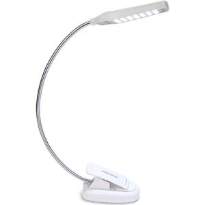 UNTCENT LED Leeslamp Licht met 28 Heldere Led-lampen, Flexibele Zwanenhals Enkele Armen en Klem