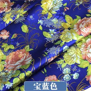 2 PCS 8 Soorten Vintage Bloemen Satijn Stof Borduurwerk Jacquard Kleding Kostuum Naaien Jurken Kostuums Voering DIY Gordijn Bruiloft