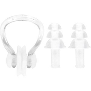 1 Set Oordopjes Neus Clip Set Ruisonderdrukking Slapen Oordopjes Beschermende Veilig Professionele Zwemmen Oordopjes Kit