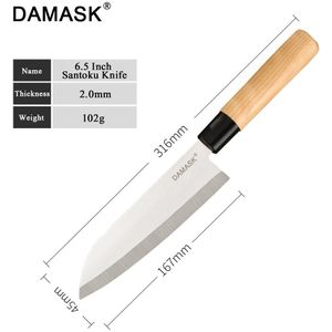Damast Roestvrij Staal Snijden Messen Set Ultra Sharp Blade Sashimi Chef Hakken Santoku Keukenmessen Cleaver