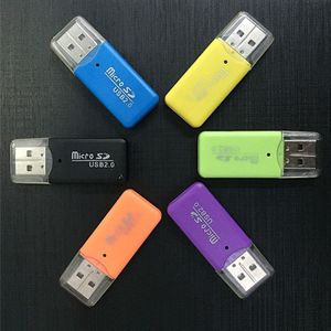 1pcs Mini USB 2.0 Kaartlezer Micro SD TF Card Geheugenkaart Reader Adapter Plug en Play voor computer Laptop