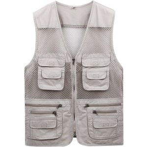 Mannen Buiten Vissen Vest Multi-Pocket Fotografie Vest Mannen Schouder Dunne Mesh Vest Utility Vest Vistuig Reizen vest