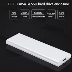 Orico Msg All-Aluminium UBS3.0 In-Line Msata Harde Schijf Doos Laptop Solid State Ssd Mini Draagbare Externe doos